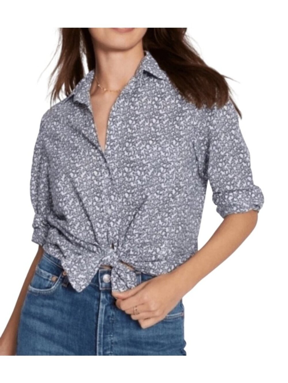 Grayson The Hero butterfly print Button-Down Shirt 100% Cotton Size 3 US 8-10